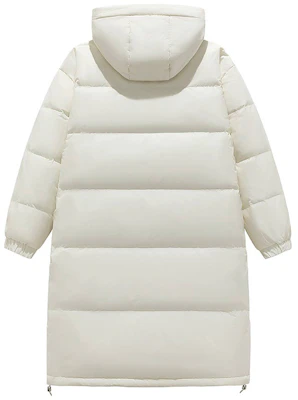 Jeep远征加厚羽绒大衣 男女连帽长款保暖防寒冬季外套 P84JMWD064 1