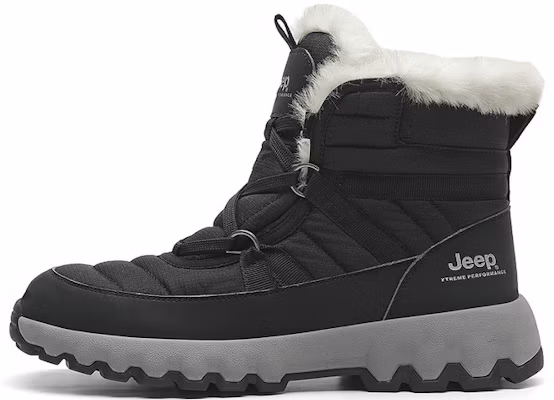 Jeep 加绒黑色短款冬季雪地靴. P241292908 Black Color Buy Jeep 加绒黑色短款冬季雪地靴. P241292908 Black Color