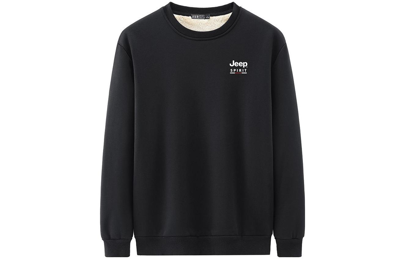 Jeep Fleece-Lined Logo Sweatshirt - Casual Pullover for Fall/Winter 22MB783SS7611D