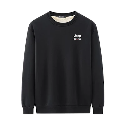 Jeep Fleece-Lined Logo Sweatshirt - Casual Pullover for Fall/Winter 22MB783SS7611D