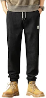 Jeep Fleece-Lined Relaxed Fit Elastic Jogger Pants - Casual Solid Color. P734MWP232 Jeep Fleece-Lined Relaxed Fit Elastic Jogger Pants - Casual Solid Color. P734MWP232