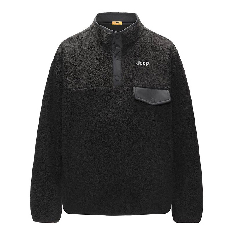 Jeep Fleece Outdoor Logo Long Sleeve Sweatshirt Unisex - Comfortable & Warm P84JMKJ028