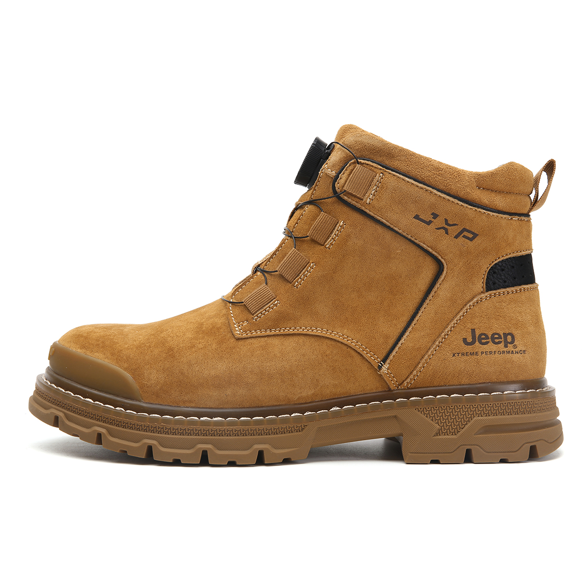 Jeep Gold Combat Boots - Slip-Resistant, Thick Sole, Casual & Versatile P341291172 Golden Yellow