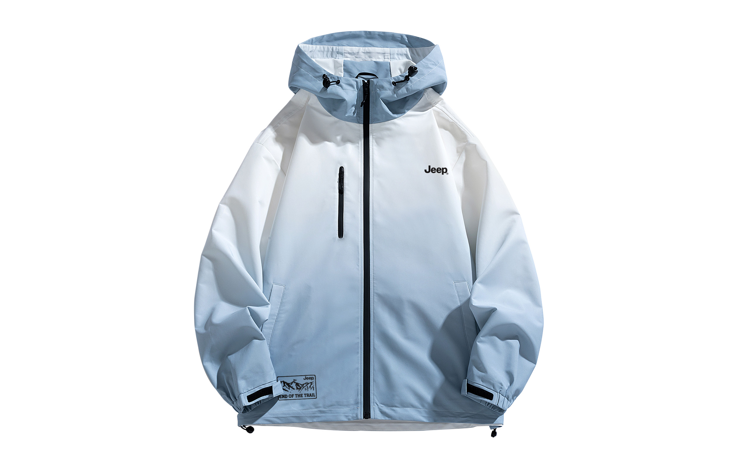 Jeep Gradient Mountain Outdoor Windproof Waterproof Hooded Jacket Unisex P741MWJ964