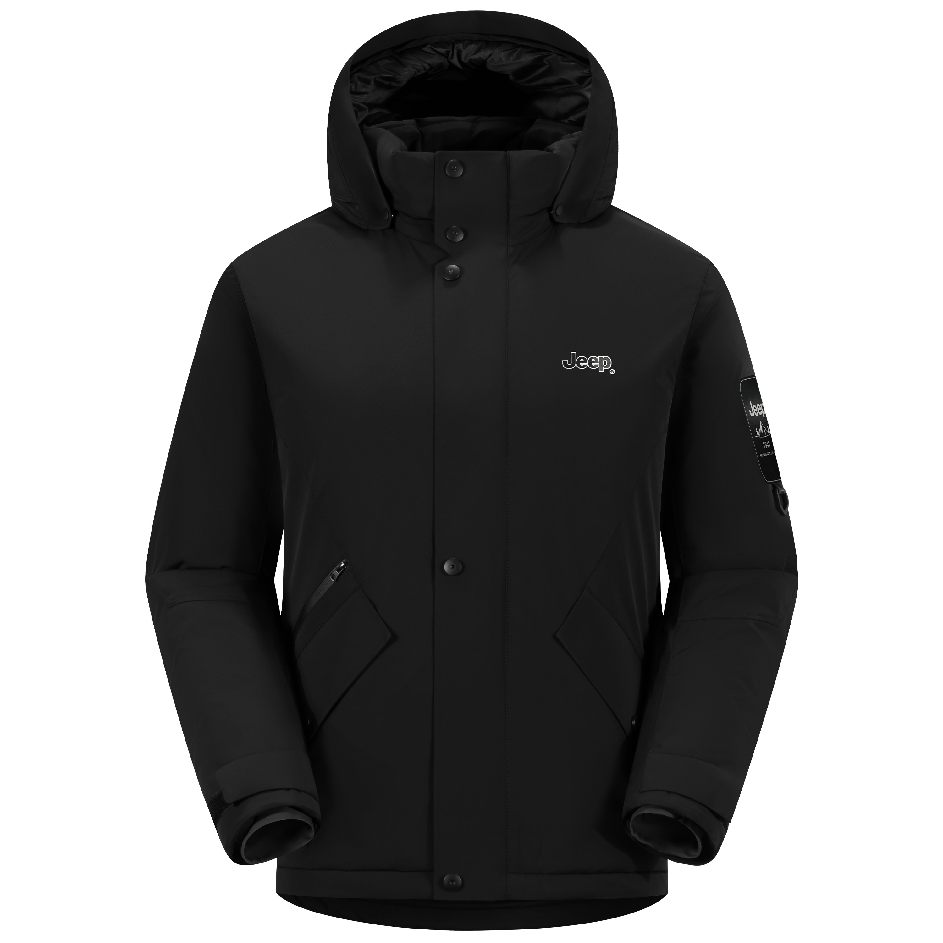 Jeep Gravity Series Extreme Weather Hooded Down Jacket for Hiking & Camping. P844MWD444-jd