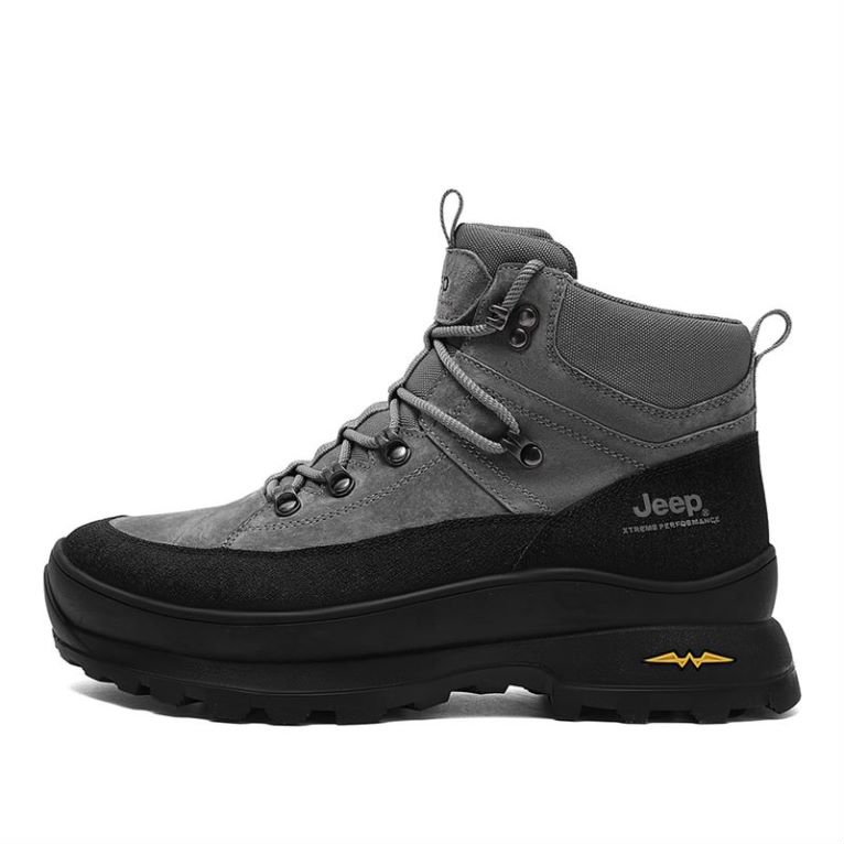 Jeep Gray Outdoor Boots - Breathable, Waterproof, Warm, Anti-Slip & Durable P440911019GREY