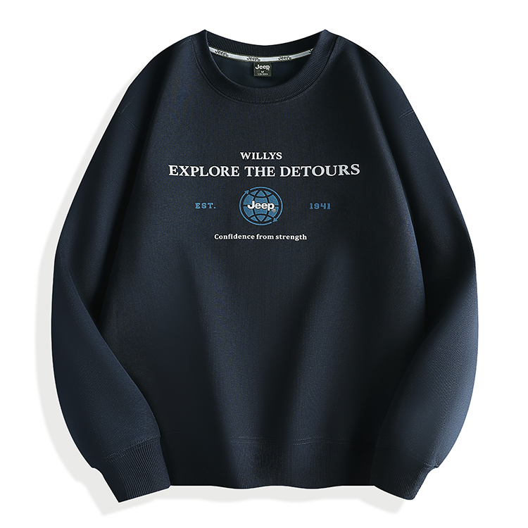 Jeep High-Street Logo Print Casual Long-Sleeve Sweatshirt for Men P743MKJ161