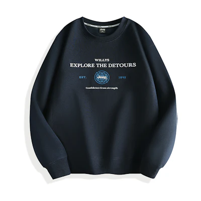 Jeep High-Street Logo Print Casual Long-Sleeve Sweatshirt for Men P743MKJ161