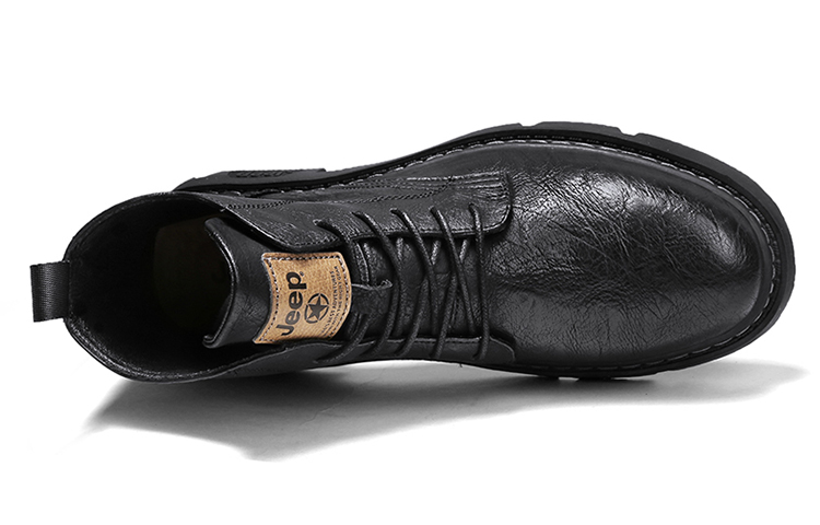 Jeep High-Top Casual Martin Boots 'Black Gift Recommendation' 圖 3