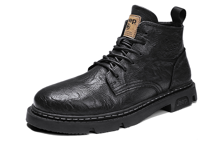 Jeep High-Top Casual Martin Boots 'Black Gift Recommendation' 圖 4