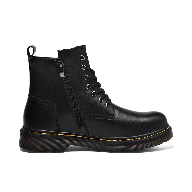 Jeep High-Top Martin Boot 'Black Leather Autumn-Winter' 圖 4