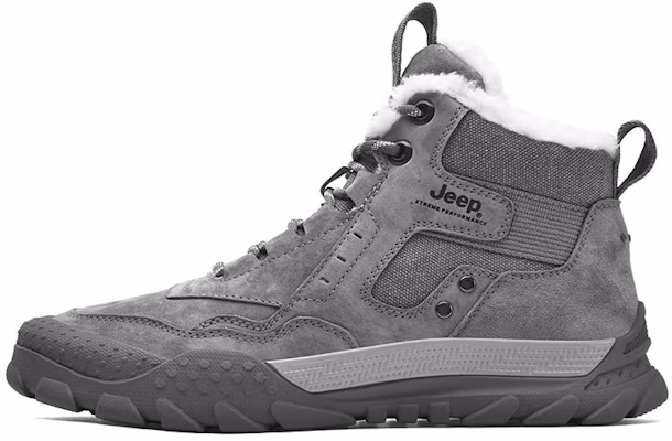 Jeep High-Top Outdoor-Funktionsschuhe aus grauem Leder, bequem & lässig P341291139-1GREY Buy Jeep High-Top Outdoor-Funktionsschuhe aus grauem Leder, bequem & lässig P341291139-1GREY