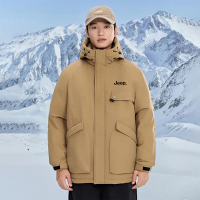 Jeep 冰雪系列户外羽绒服 防风保暖 男女同款 P84JMWD079 5