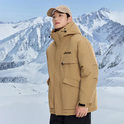 Jeep 冰雪系列户外羽绒服 防风保暖 男女同款 P84JMWD079 7