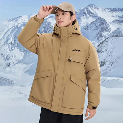 Jeep 冰雪系列户外羽绒服 防风保暖 男女同款 P84JMWD079 8