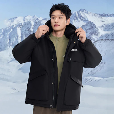 Jeep 冰雪系列户外羽绒服 防风保暖 男女同款 P84JMWD079 Cheap Jeep 冰雪系列户外羽绒服 防风保暖 男女同款 P84JMWD079