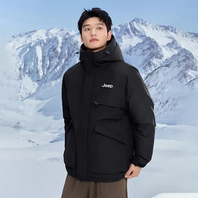 Jeep 冰雪系列户外羽绒服 防风保暖 男女同款 P84JMWD079 2