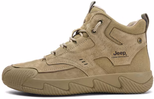 Jeep Khaki Leather High-Top Casual Shoes - Warm, Slip-Resistant & Durable. P341291136 Khaki. Jeep Khaki Leather High-Top Casual Shoes - Warm, Slip-Resistant & Durable. P341291136 Khaki.