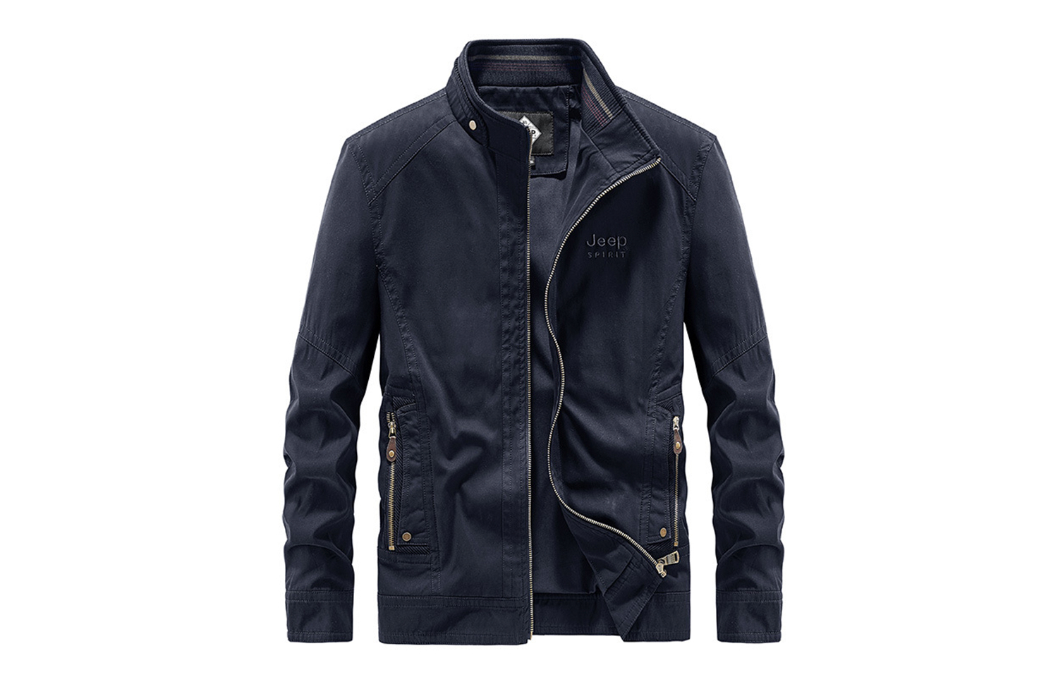 Jeep Letter Logo Casual Outdoor Utility Jacket - JKBL1260