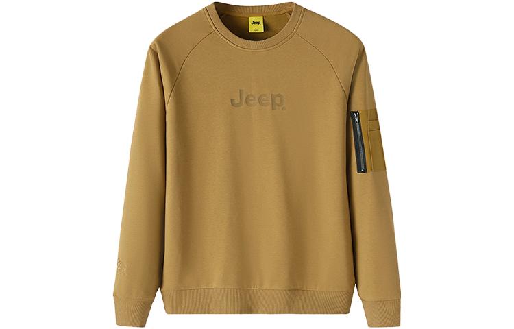 Jeep Letter Print Crewneck Pullover Long Sleeve Sweatshirt Men P213MKJ315