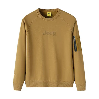 Jeep Letter Print Crewneck Pullover Long Sleeve Sweatshirt Men P213MKJ315