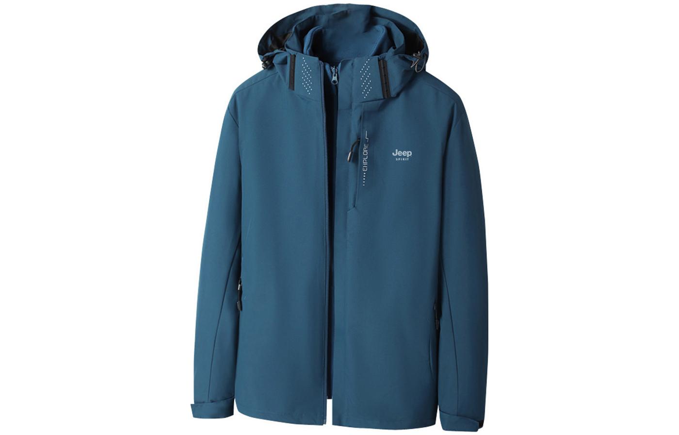 Jeep Letter Print Hoodie Long-Sleeve Jacket JP6268