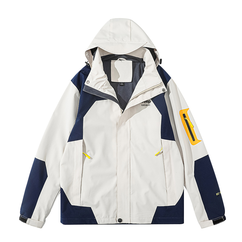 Jeep Letter Print Loose Fit Long Sleeve Jacket - Unisex GB522AF139