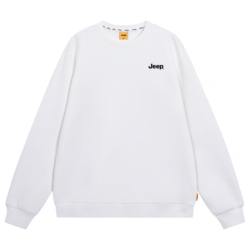 Jeep Letter Print Oversized Crewneck Sweatshirt Unisex P841MKJ016