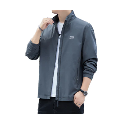 Jeep Letter Print Stand Collar Long Sleeve Workwear Jacket () 23MB783JC7292