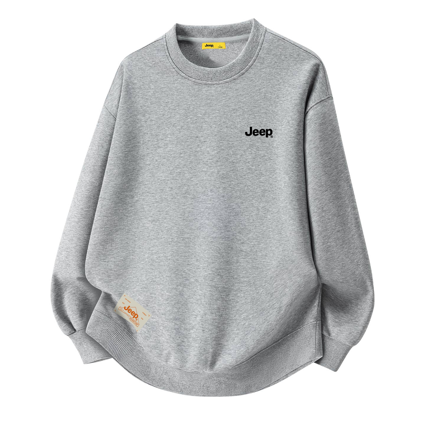 Jeep Lifestyle Retro Logo Crewneck Sweatshirt Unisex Thick Warm Streetwear P741MKJ347