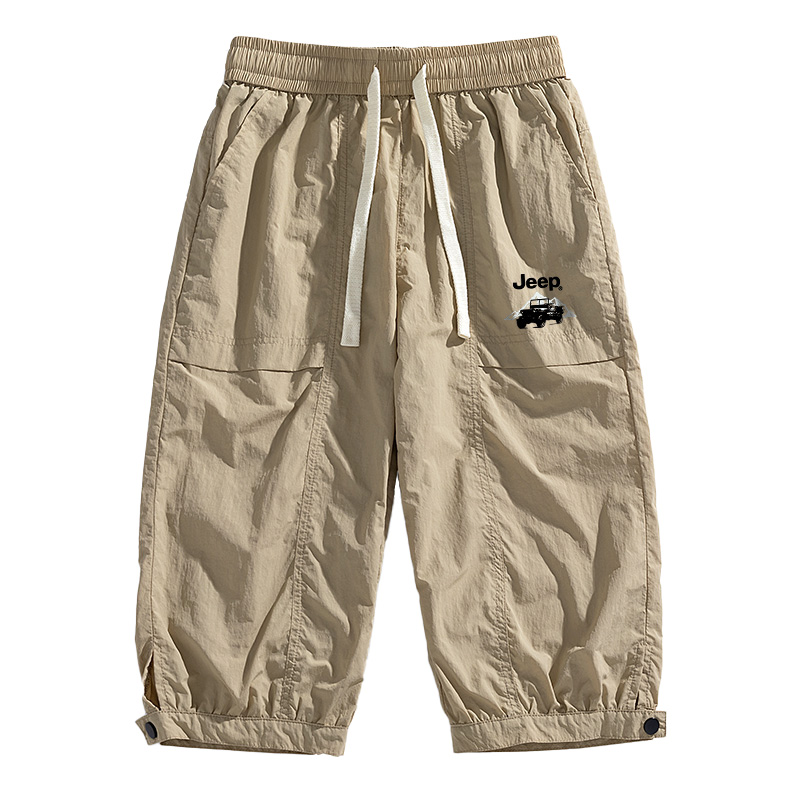 Jeep Lightweight Breathable Quick-Dry Relaxed Fit 3/4 Casual Shorts Unisex P842MWP800