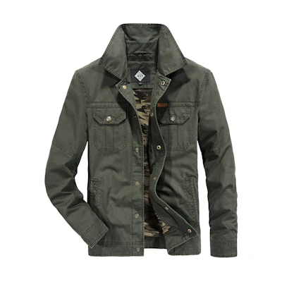 Jeep Lightweight Outdoor Shirt Jacket in Washed Workwear Style XYJP109JPL2676