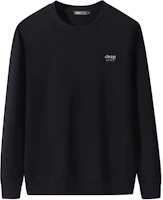 Jeep Logo Embroidered Crewneck Casual Loose Pullover Sweatshirt Men 20MA783SS2021 Jeep Logo Embroidered Crewneck Casual Loose Pullover Sweatshirt Men 20MA783SS2021