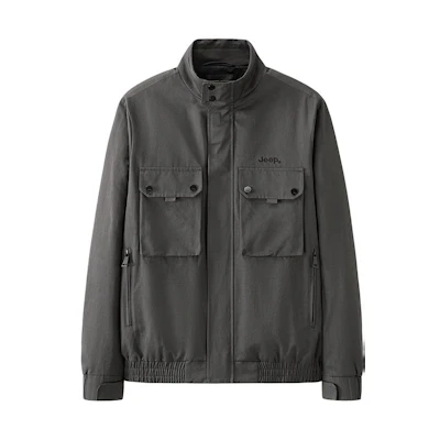Jeep Logo Embroidered Multi-Pocket Outdoor Utility Jacket for Men P223MWJ508