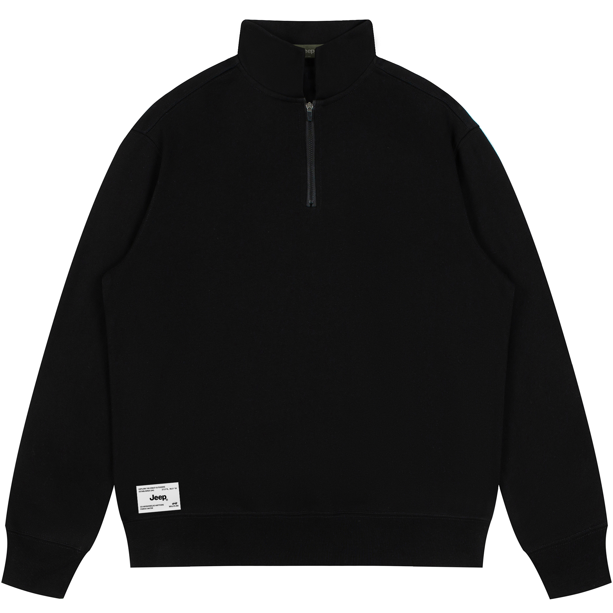 Jeep Logo Half-Zip Casual Oversized Sweatshirt Unisex - American Style P843MKJ552-ST