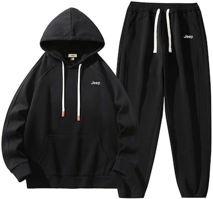 Jeep Logo Hoodie and Sweatpants Set - Unisex Casual Wear for Fall/Winter P843MST134 Buy Jeep Logo Hoodie and Sweatpants Set - Unisex Casual Wear for Fall/Winter P843MST134