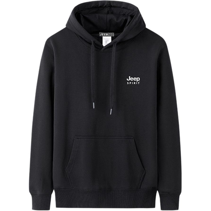 Jeep Logo Hoodie Thickened Fleece Casual Wear for Fall/Winter 22MB773HD1105