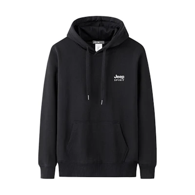 Jeep Logo Hoodie Thickened Fleece Casual Wear for Fall/Winter 22MB773HD1105