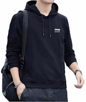 Jeep Logo Letter Print Drawstring Hoodie 19MB783HD6547 Jeep Logo Letter Print Drawstring Hoodie 19MB783HD6547