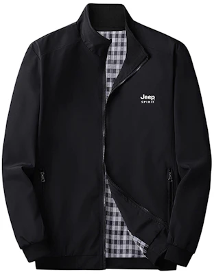 Jeep Logo Minimalist Thickened Loose Fit Stand Collar Jacket - TD1236jp Buy Jeep Logo Minimalist Thickened Loose Fit Stand Collar Jacket - TD1236jp