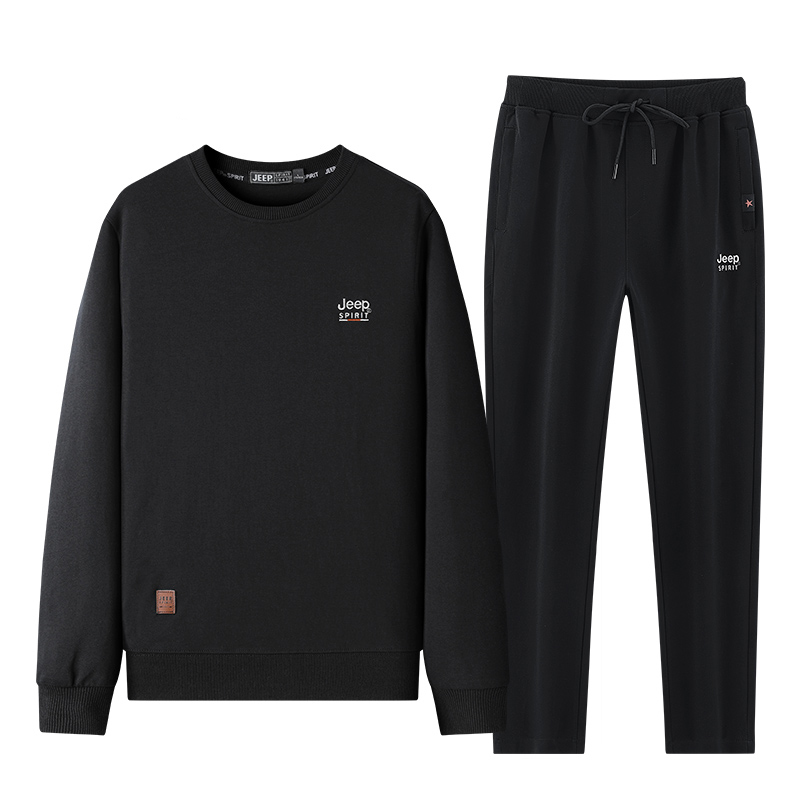 Jeep Logo Print Crewneck Long-Sleeve Sweatshirt & Pants Set Unisex 23MBTT71517206