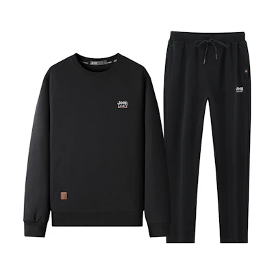 Jeep Logo Print Crewneck Long-Sleeve Sweatshirt & Pants Set Unisex 23MBTT71517206