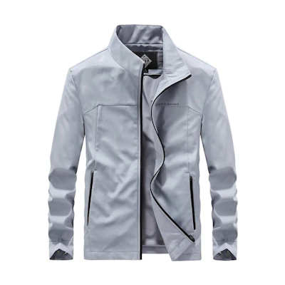 Jeep Logo Printed Stand Collar Casual Jacket 23MA773JC0192