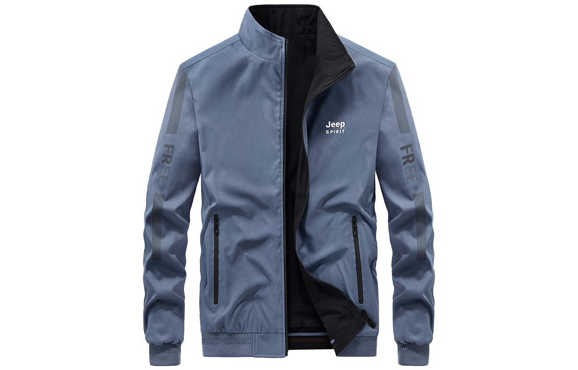 Jeep Logo Printed Straight-Fit Comfortable Jacket for Men JK0621271