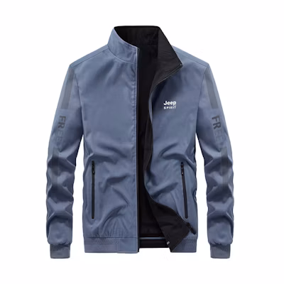 Jeep Logo Printed Straight-Fit Comfortable Jacket for Men JK0621271