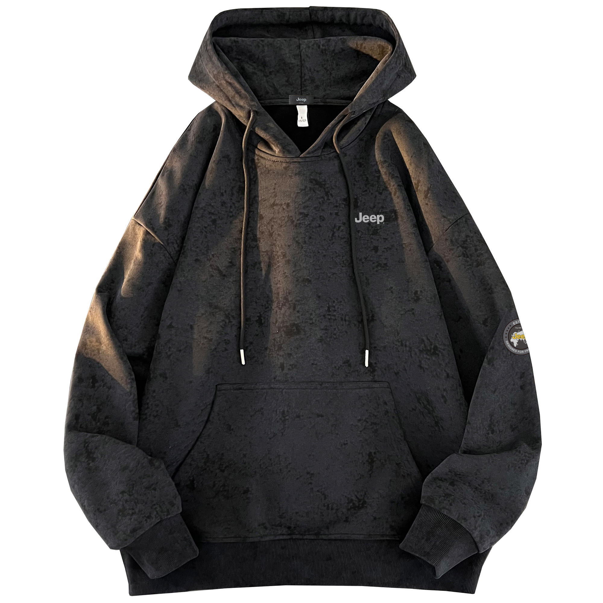 Jeep Logo Vintage Oversized Unisex Hoodie Casual Retro Long Sleeve Pullover P841MKJ329-ST