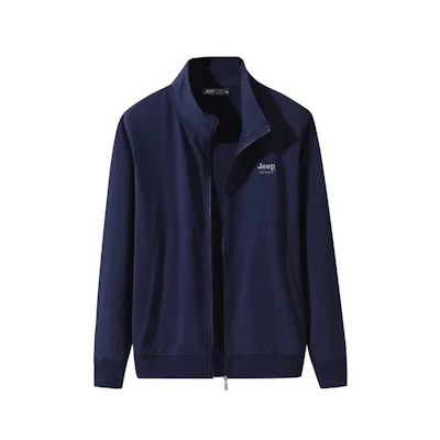 Jeep Long-Sleeve Zipper Hoodie with Embroidered Logo Design JP2026F033