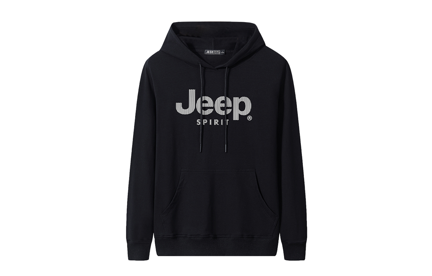 Jeep Loose Fit Breathable Hoodie with Logo Print 20MA783HD7831
