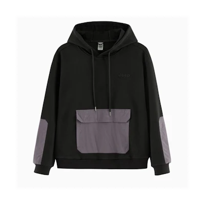 Jeep Loose Fit Utility Pocket Hoodie - American Style Pullover Sweater J232094340