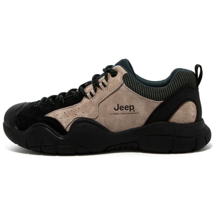 Jeep Low-Top Hiking Shoes Sand Color Breathable and Comfortable Casual Style P431591241 Beige Color.